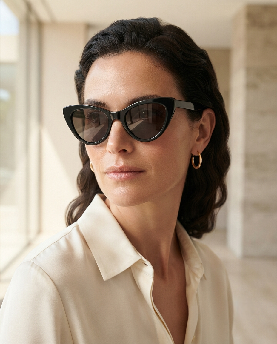 Riviera Cat-Eye Sunglasses, alternate view